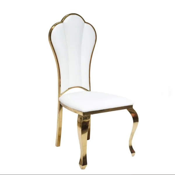 Sillas y mesas de banquete doradas de lujo, lugar para eventos de boda real, precios asequibles