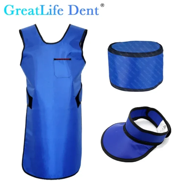 GreatLife Dent 0,35mmpb protección contra rayos X a prueba de radiación ropa de plomo Collar de protección de rayos X tapa protectora comprobar clínico